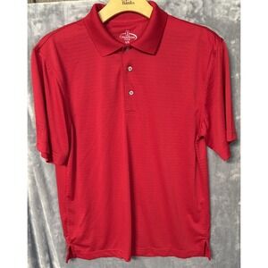 Champions Tour Men's Red Polo Shirt W/Logo Size L  Excellent Condition